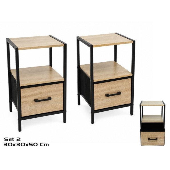 SET 2 CAJONERAS KUBO  1 CAJON 50X30X30 CM