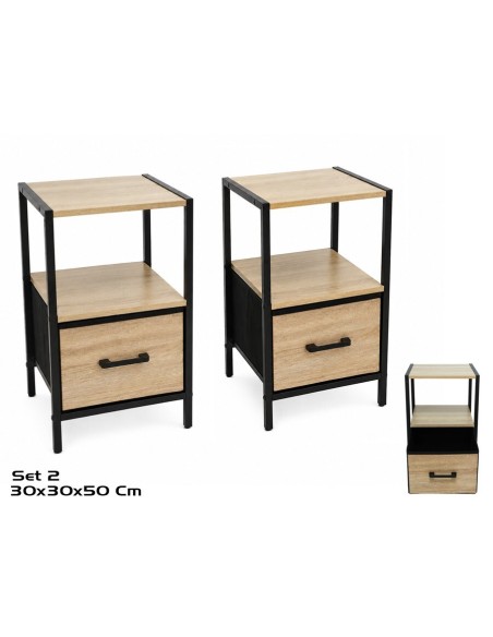 SET 2 CAJONERAS KUBO  1 CAJON 50X30X30 CM