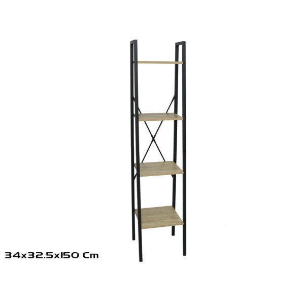 ESTANTERIA ARKA 4 ALTURAS 180X34X32,5 CM