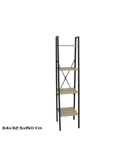 ESTANTERIA ARKA 4 ALTURAS 180X34X32,5 CM