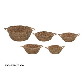 CESTA X5 REDONDA C/ASAS 28X28X12/13CM JULIETA