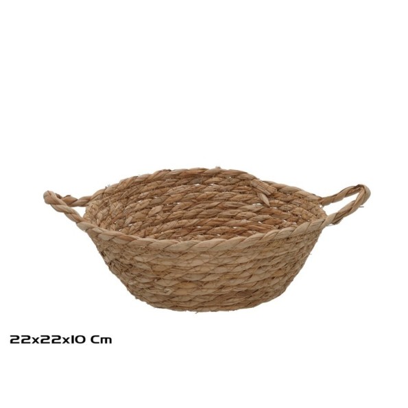 CESTA REDONDA C/ASAS 22X22X9/10CM JULIETA