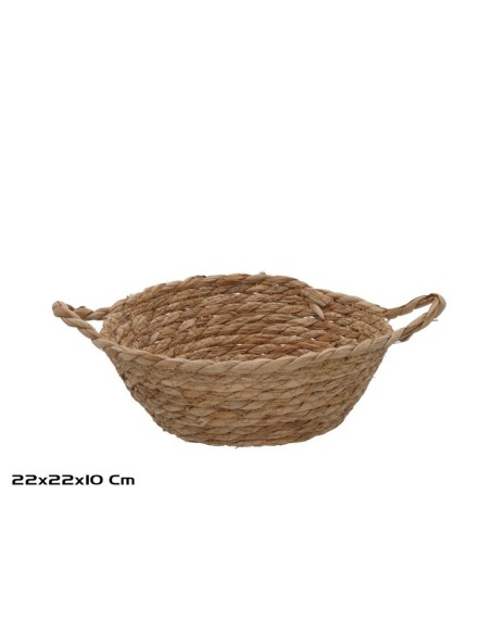 CESTA REDONDA C/ASAS 22X22X9/10CM JULIETA