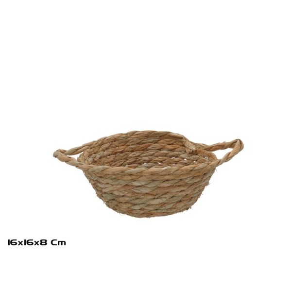 CESTA REDONDA C/ASAS 16X16X7/8CM JULIETA