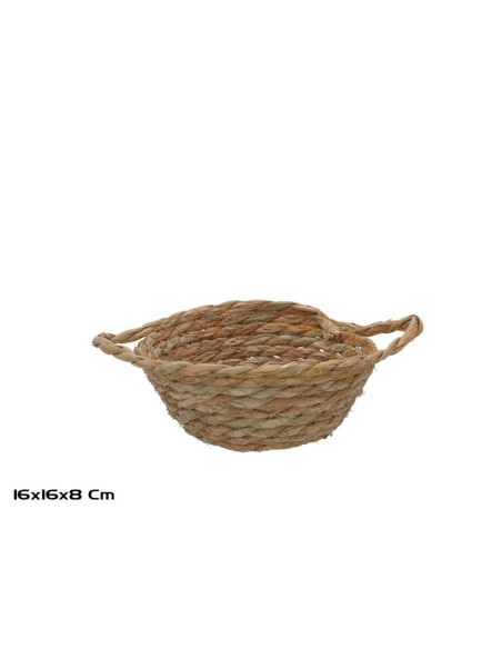CESTA REDONDA C/ASAS 16X16X7/8CM JULIETA