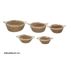 CESTA X5 REDONDA C/ASAS 28X28X12/13CM VERONICA