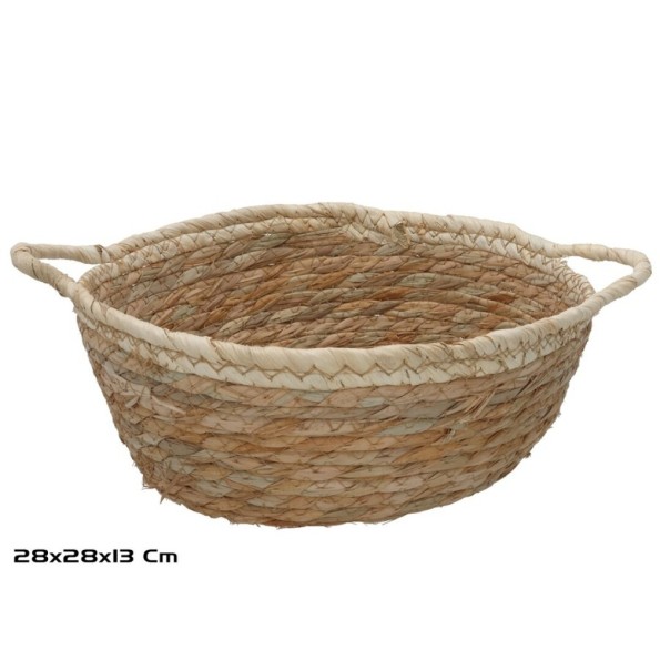 CESTA REDONDA C/ASAS 28X28X12/13CM VERONICA