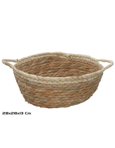 CESTA REDONDA C/ASAS 28X28X12/13CM VERONICA