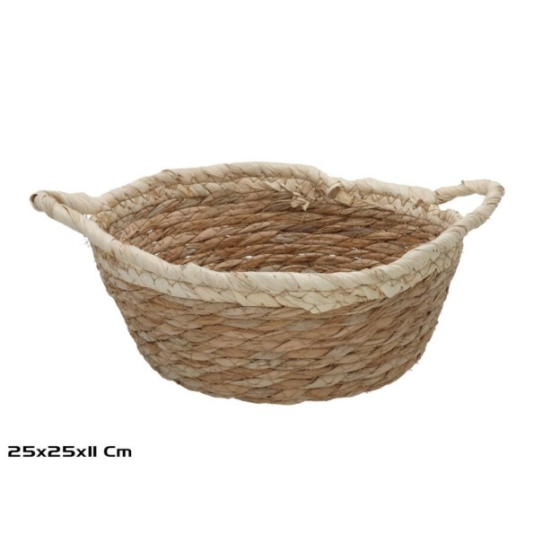 CESTA REDONDA C/ASAS 25X25X10/11CM VERONICA