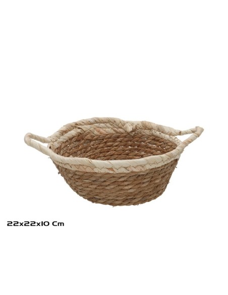 CESTA REDONDA C/ASAS 22X22X9/10CM VERONICA