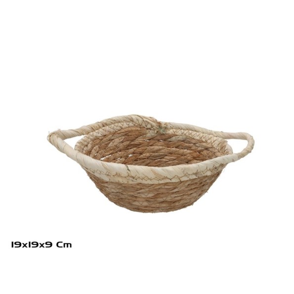 CESTA REDONDA C/ASAS 19X19X8/9CM VERONICA