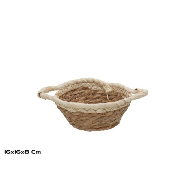 CESTA REDONDA C/ASAS 16X16X7/8CM VERONICA