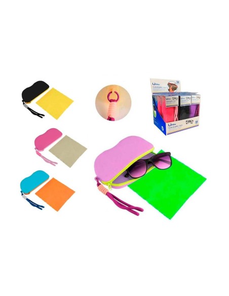 FUNDA GAFAS SILICONA CON BAYETA