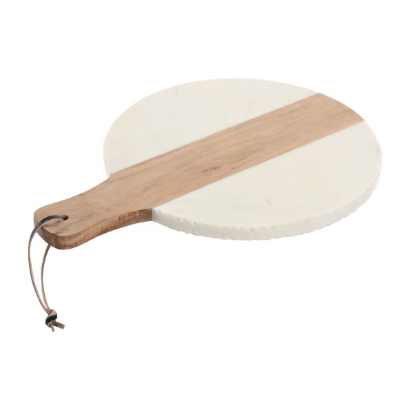 TABLA CORTAR MARMOL ACACIA 41X31X2 BLANCO