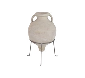 ANFORA TERRACOTA HIERRO 35X35X65 2 ASAS ARTESANAL