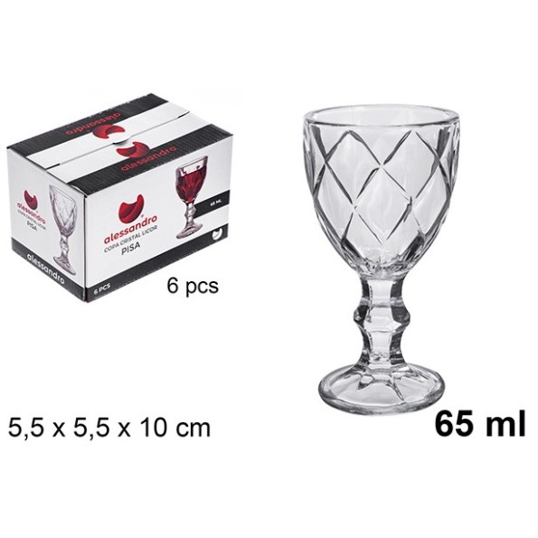 COPA CRISTAL LICOR PISA 65ML