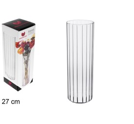 FLORERO BOROSILICATO RAYAS 27CM