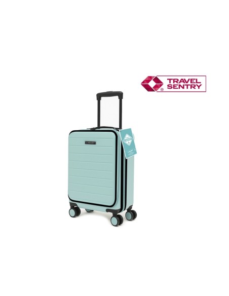 MALETA TROLLEY POCKET ABS 20'' TURQUESA PASTEL