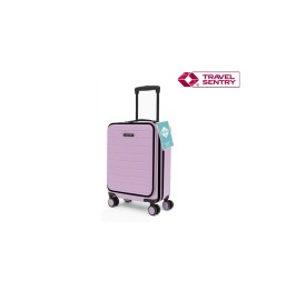MALETA TROLLEY POCKET ABS 20'' ROSA PASTEL