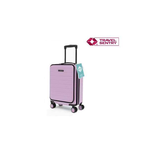 MALETA TROLLEY POCKET ABS 20'' ROSA PASTEL