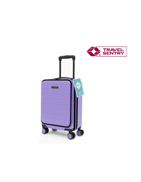MALETA TROLLEY POCKET ABS 20'' LILA PASTEL