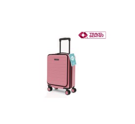 MALETA TROLLEY POCKET ABS 20'' SALMON PASTEL