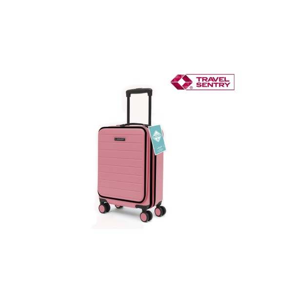 MALETA TROLLEY POCKET ABS 20'' SALMON PASTEL