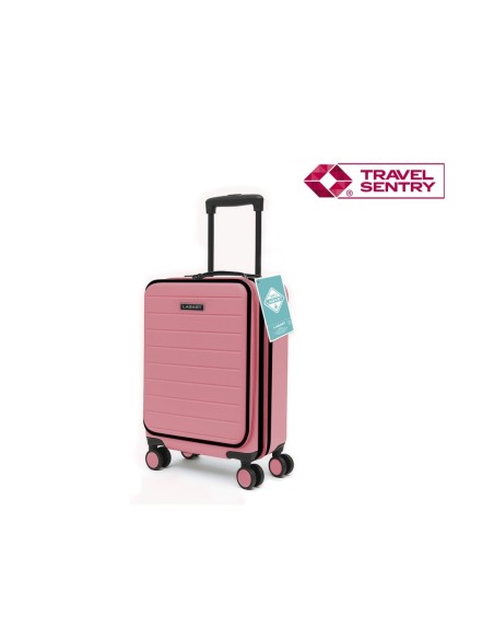 MALETA TROLLEY POCKET ABS 20'' SALMON PASTEL