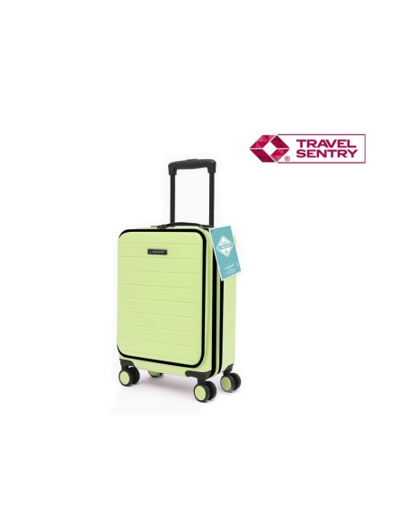 MALETA TROLLEY POCKET ABS 20'' VERDE PASTEL