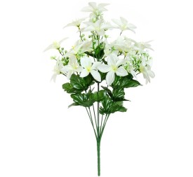 RAMO RELLENO LILIES X 9-54 CM (BLANCO)