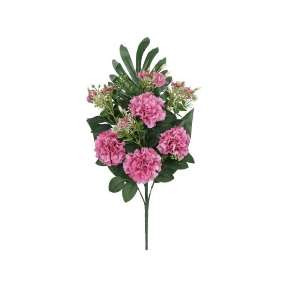CONJUNTO CLAVELES MIX X 8-51 CM (FUCSIA)
