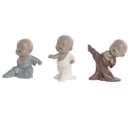 FIGURA RESINA 6,5X5,5X9 MONJE 3 SURT.