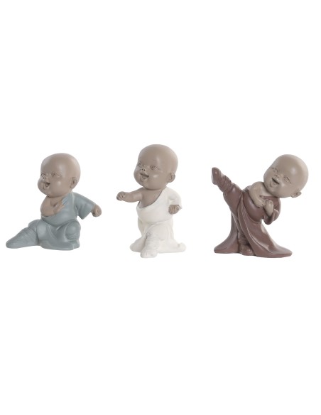 FIGURA RESINA 6,5X5,5X9 MONJE 3 SURT.