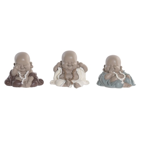 FIGURA RESINA 10X7,5X8,5 MONJE 3 SURT.