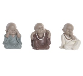 FIGURA RESINA 8,5X7X9,7 MONJE 3 SURT.