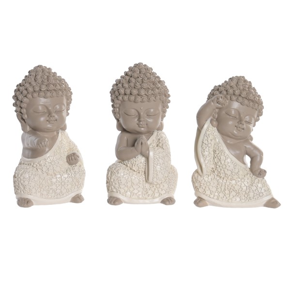 FIGURA RESINA 9X5X11 BUDA 3 SURT.