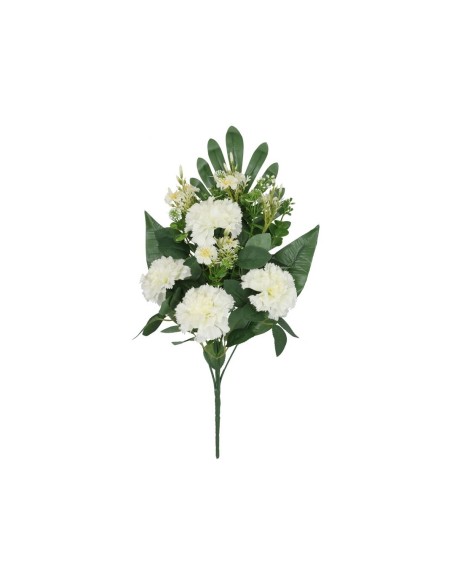 CONJUNTO CLAVELES MIX X 8-51 CM (BLANCO)