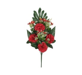 CONJUNTO CLAVELES MIX X 8-51 CM (ROJO)