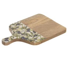 TABLA CORTAR MANGO RESINA 30X20X1,5 OLIVO LACADO