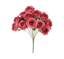 RAMO ROSAS  (A) X 12 - 51 CM (FUCSIA)