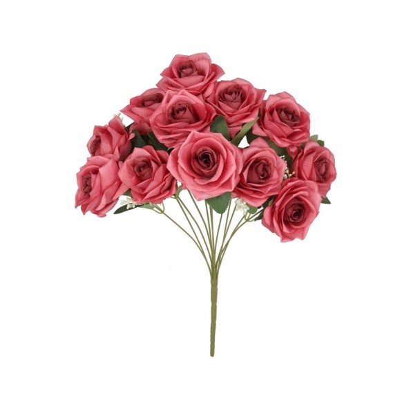 RAMO ROSAS  (A) X 12 - 51 CM (FUCSIA)