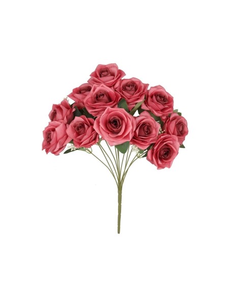 RAMO ROSAS  (A) X 12 - 51 CM (FUCSIA)