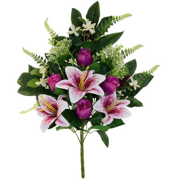 CONJUNTO CAPULLOS-LILIUM X 12 -56CM (VIO)