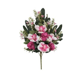 CONJUNTO CAPULLOS-ORQ X 12-57CM (FUCSIA)