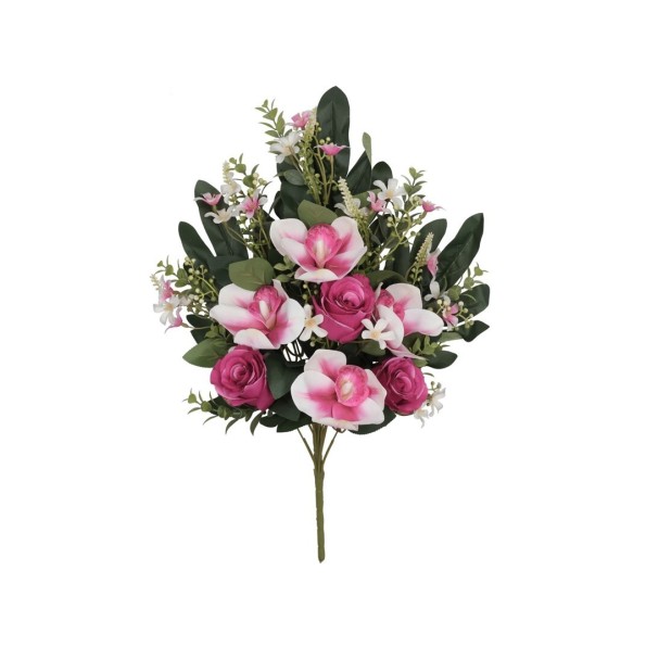 CONJUNTO CAPULLOS-ORQ X 12-57CM (FUCSIA)