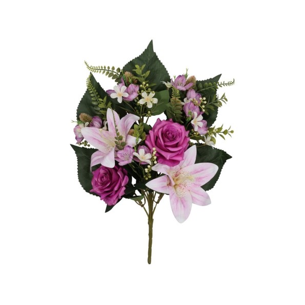 CONJUNTO ROSA-LILIUM X 9 -53CM (VIOLETA)