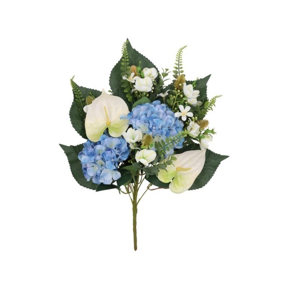 CONJUNTO HORTENSIA-ANTURIO X 9-53CM (AZ)