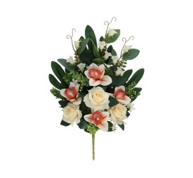 CONJUNTO ROSAS-ORQUIDEA X 10 - 60CM (TE)