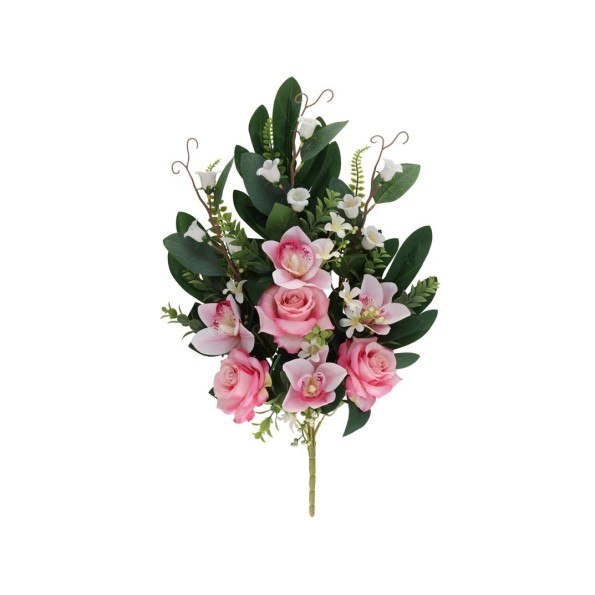 CONJUNTO ROSAS-ORQUIDEA X 10 - 60CM (RS)