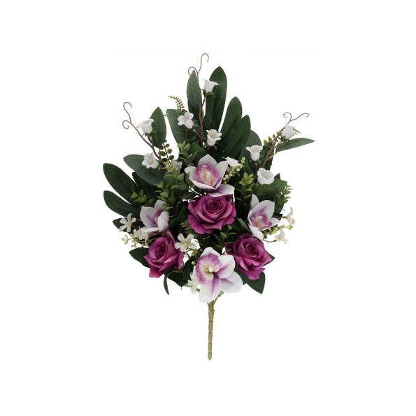 CONJUNTO ROSAS-ORQUIDEA X 10 -60CM (VIO)